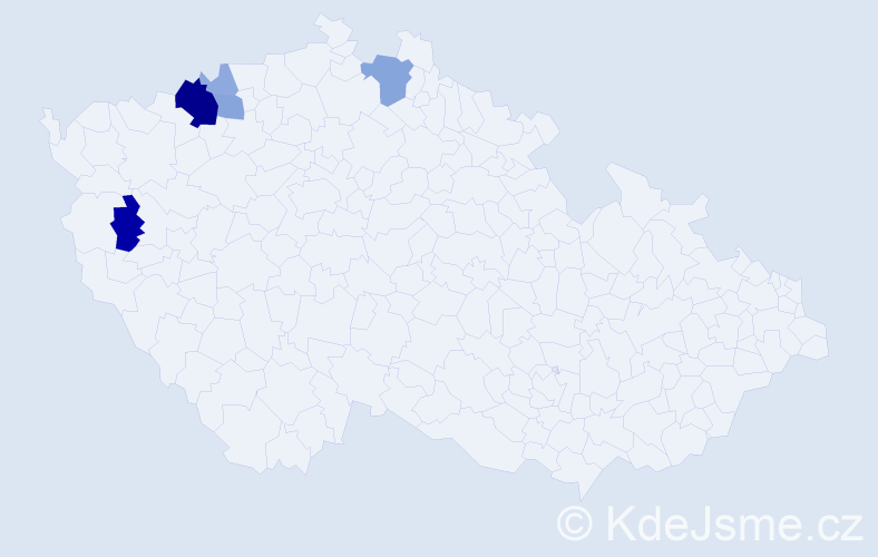 Příjmení: 'Raisrová', počet výskytů 17 v celé ČR