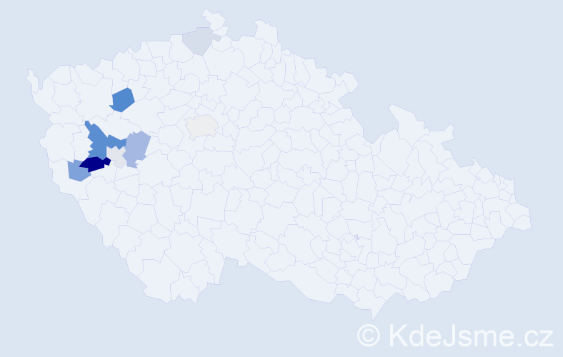 Příjmení: 'Multrusová', počet výskytů 20 v celé ČR