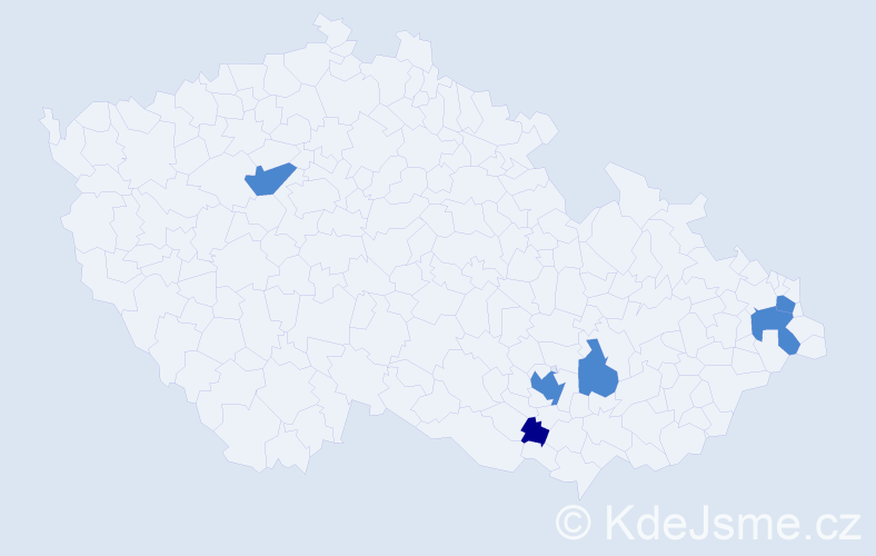 Příjmení: 'Dzurík', počet výskytů 8 v celé ČR