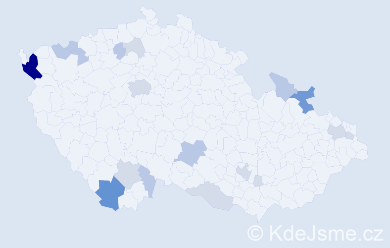 Příjmení: 'Kotlar', počet výskytů 51 v celé ČR