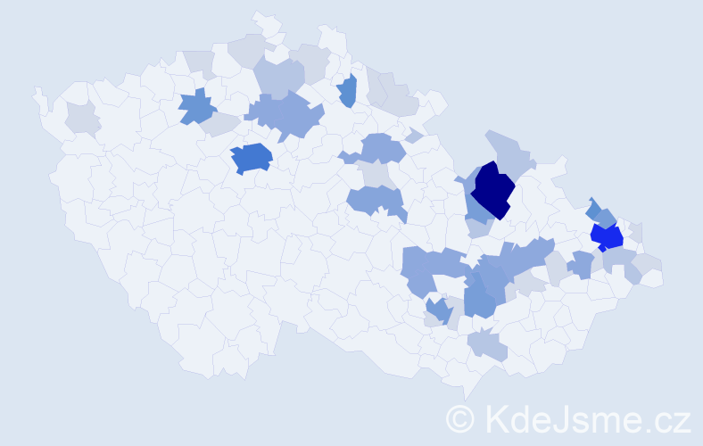 Příjmení: 'Schwarzerová', počet výskytů 139 v celé ČR