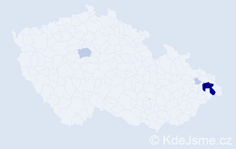 Příjmení: 'Causidis', počet výskytů 12 v celé ČR