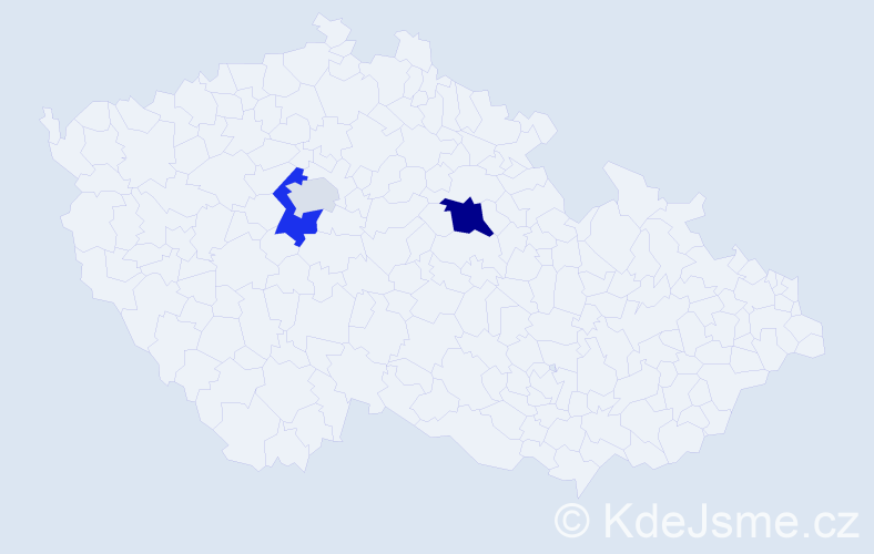 Příjmení: 'Makovič', počet výskytů 6 v celé ČR