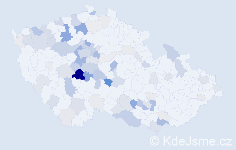 Příjmení: 'Šerák', počet výskytů 315 v celé ČR