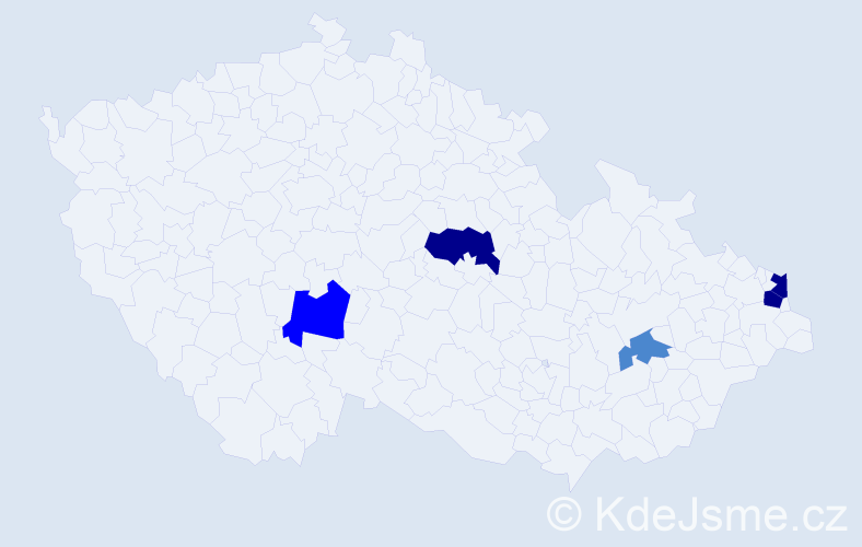 Příjmení: 'Čavrnoch', počet výskytů 12 v celé ČR