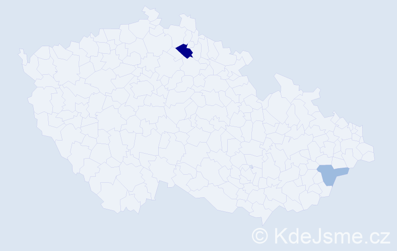 Příjmení: 'Appelfeld', počet výskytů 5 v celé ČR