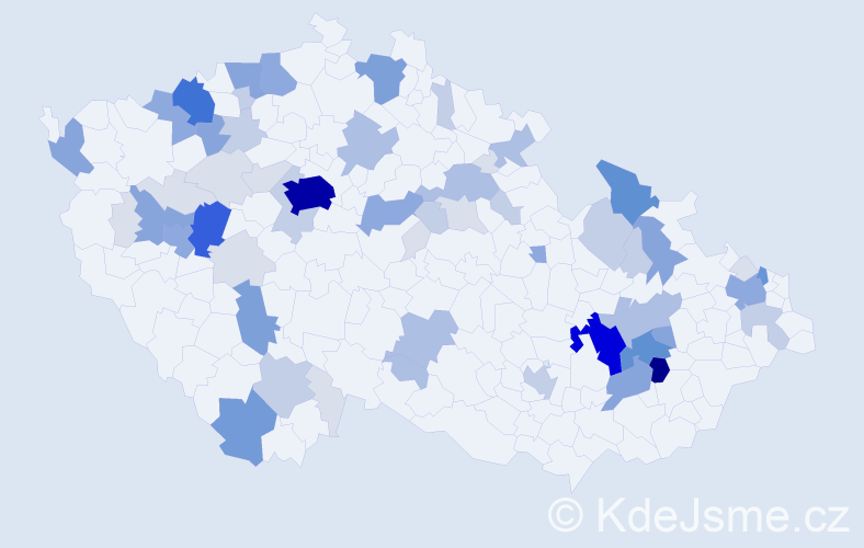 Příjmení: 'Gabor', počet výskytů 241 v celé ČR