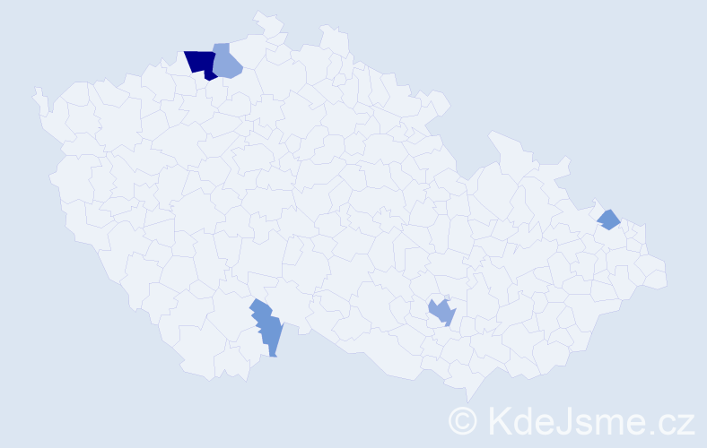 Příjmení: 'Poremba', počet výskytů 12 v celé ČR