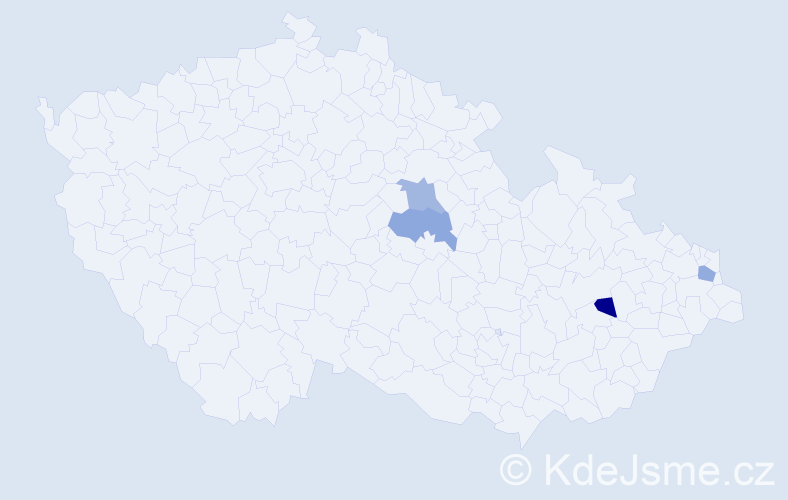Příjmení: 'Kurštein', počet výskytů 4 v celé ČR