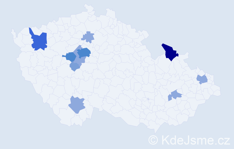 Příjmení: 'Makarenko', počet výskytů 24 v celé ČR