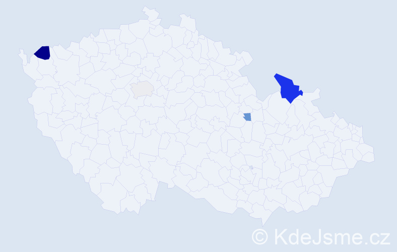 Příjmení: 'Zsirayová', počet výskytů 8 v celé ČR