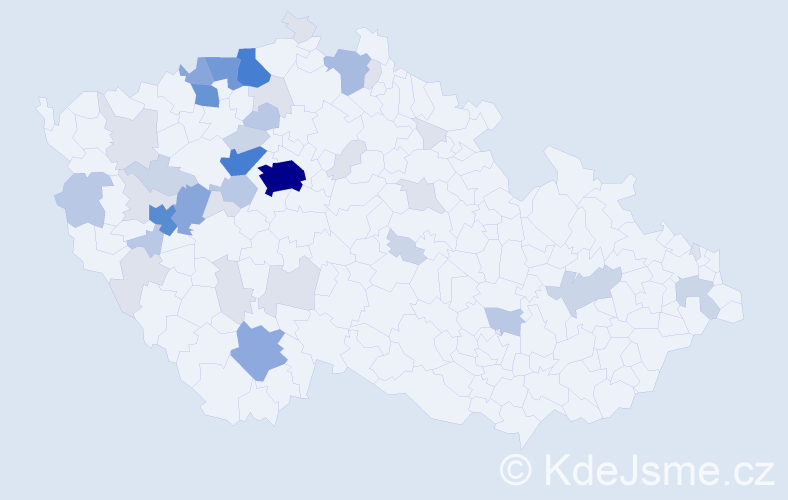 Příjmení: 'Lipert', počet výskytů 145 v celé ČR