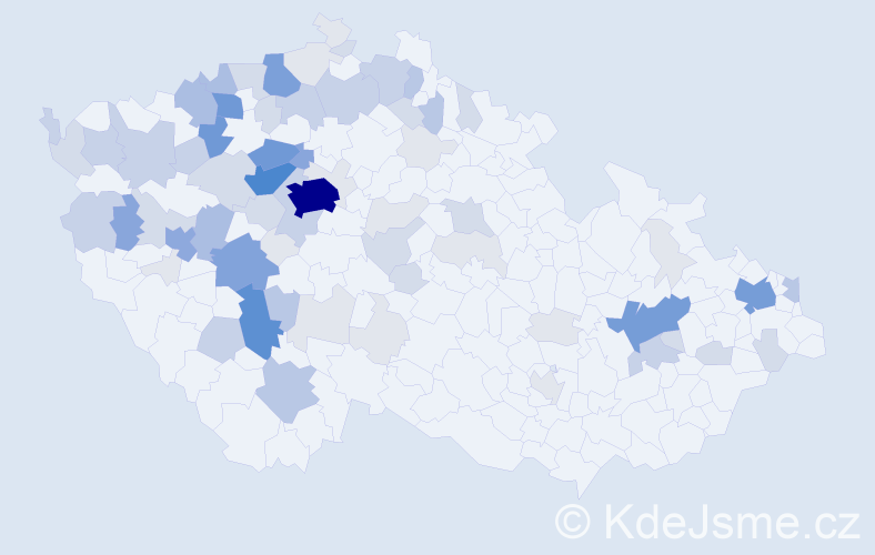 Příjmení: 'Kozelka', počet výskytů 280 v celé ČR