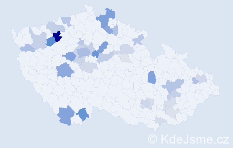 Příjmení: 'Brennerová', počet výskytů 114 v celé ČR