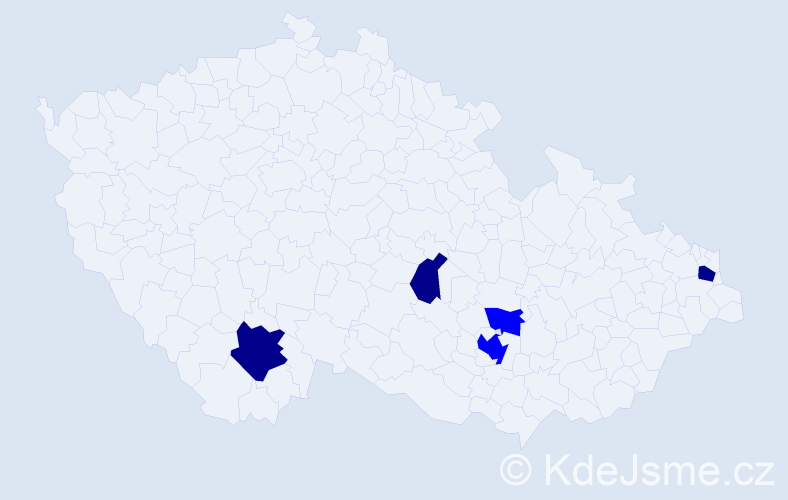 Příjmení: 'Faschingová', počet výskytů 8 v celé ČR
