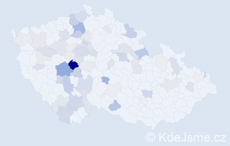 Příjmení: 'Vandas', počet výskytů 203 v celé ČR