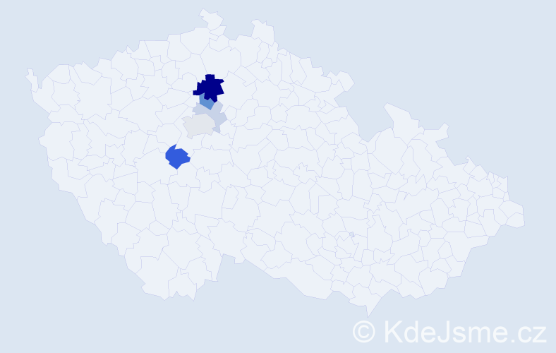 Příjmení: 'Hejtyk', počet výskytů 15 v celé ČR