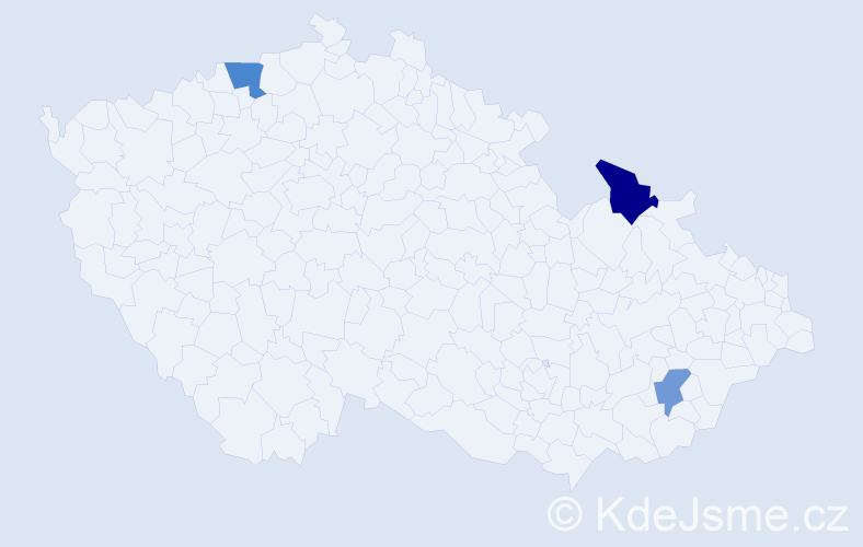 Příjmení: 'Worm', počet výskytů 11 v celé ČR