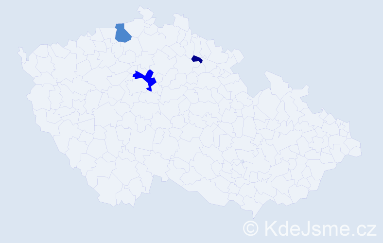 Příjmení: 'Rejňák', počet výskytů 6 v celé ČR