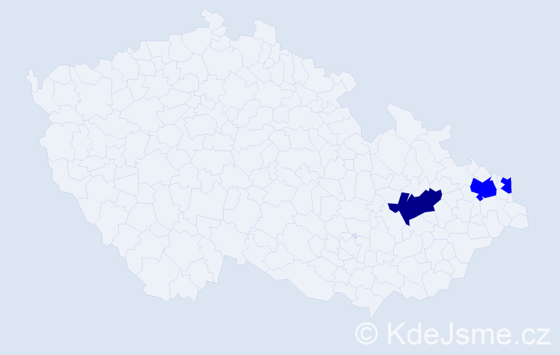 Příjmení: 'Kolakowski', počet výskytů 4 v celé ČR