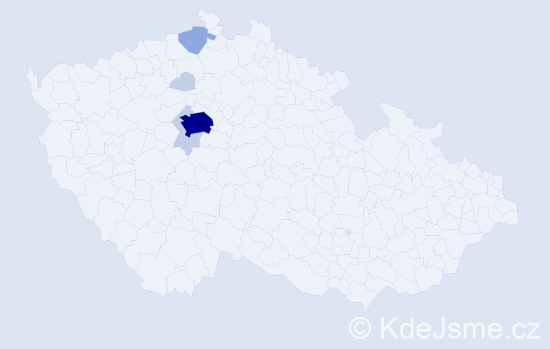 Příjmení: 'Egemová', počet výskytů 15 v celé ČR
