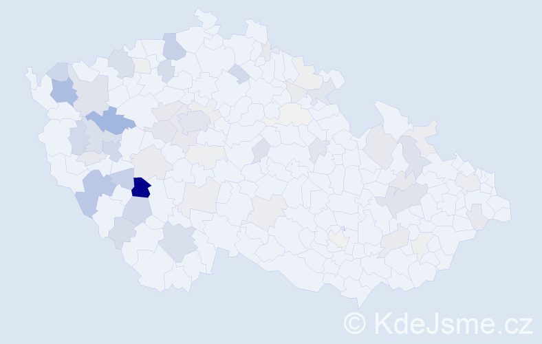 Příjmení: 'Lehečka', počet výskytů 249 v celé ČR