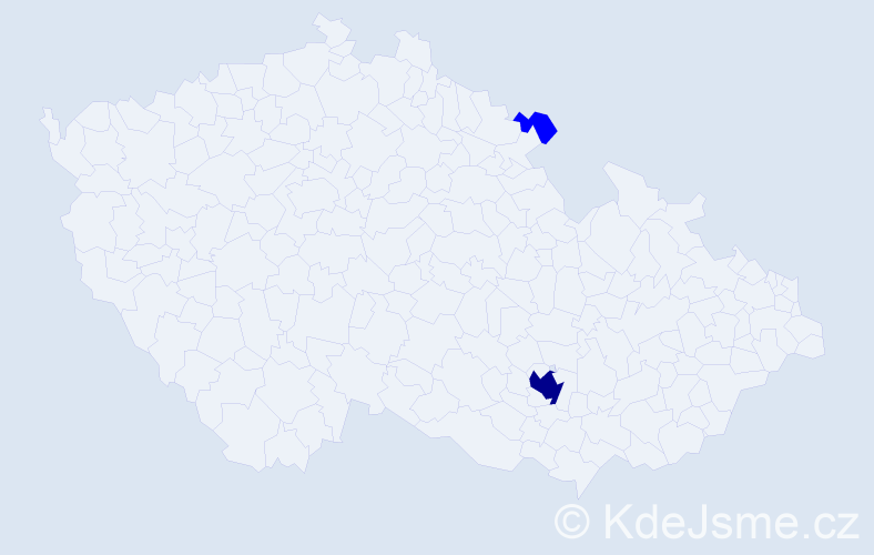 Příjmení: 'Zanetti', počet výskytů 3 v celé ČR