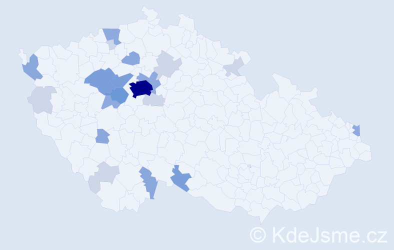 Příjmení: 'Lebr', počet výskytů 57 v celé ČR