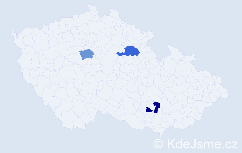 Příjmení: 'Goyal', počet výskytů 6 v celé ČR