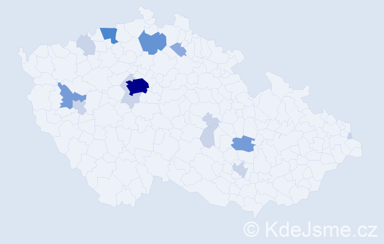 Příjmení: 'Seko', počet výskytů 41 v celé ČR