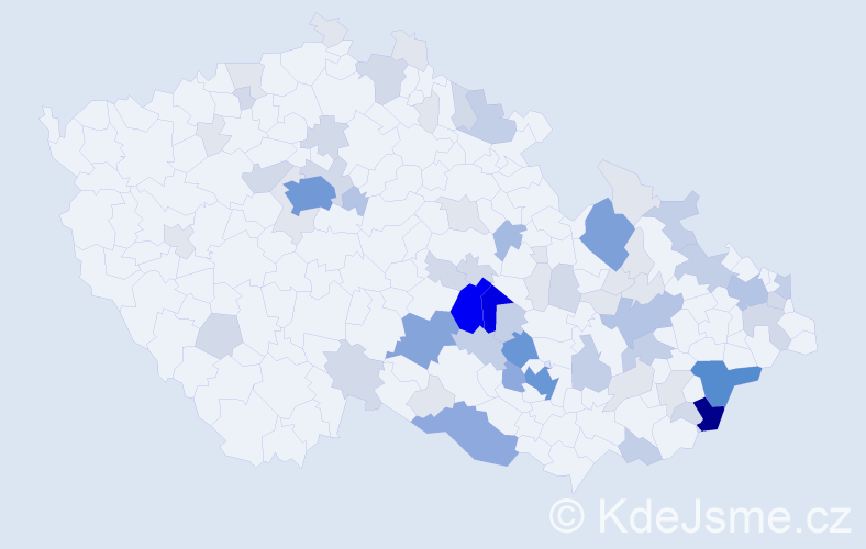 Příjmení: 'Sáblík', počet výskytů 257 v celé ČR