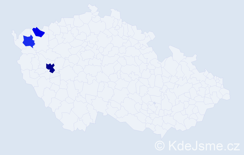 Příjmení: 'Delawská', počet výskytů 8 v celé ČR