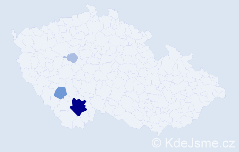 Příjmení: 'Saiko', počet výskytů 17 v celé ČR