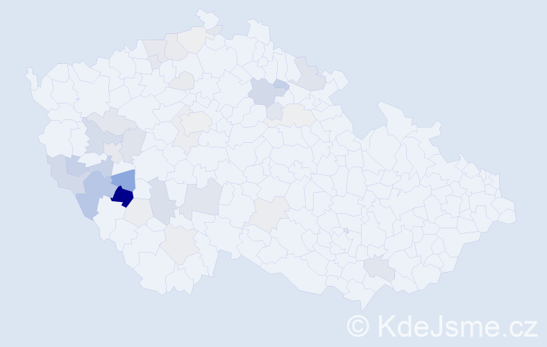 Příjmení: 'Vondryska', počet výskytů 104 v celé ČR
