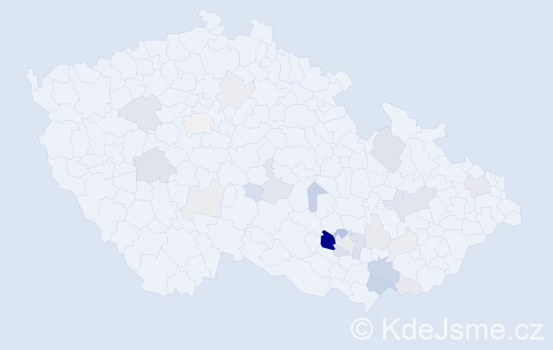 Příjmení: 'Fukan', počet výskytů 78 v celé ČR