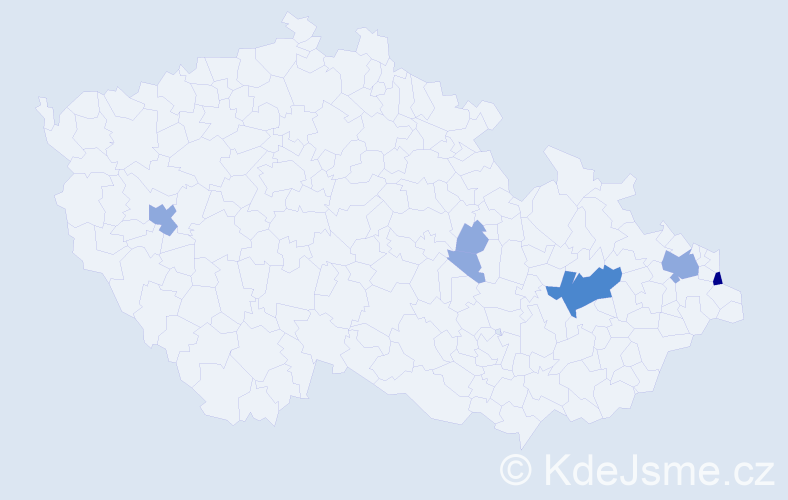 Příjmení: 'Gogol', počet výskytů 11 v celé ČR
