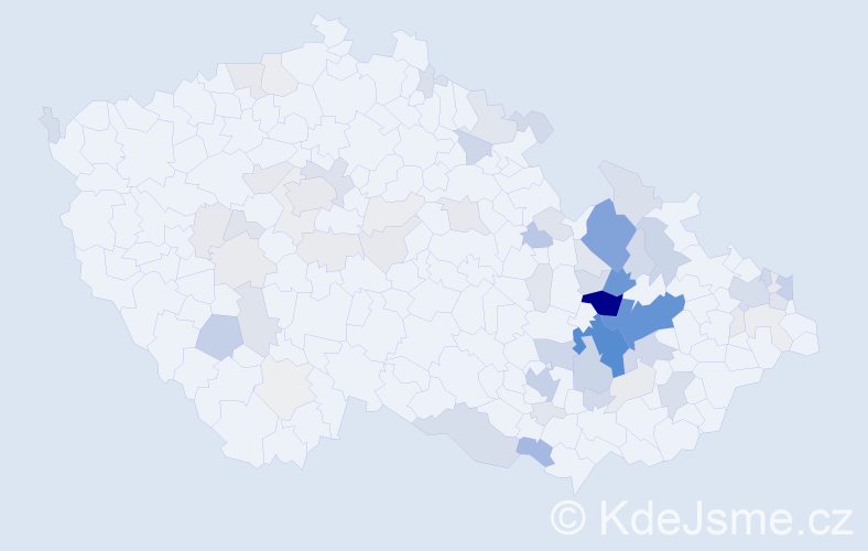 Příjmení: 'Pluskal', počet výskytů 257 v celé ČR