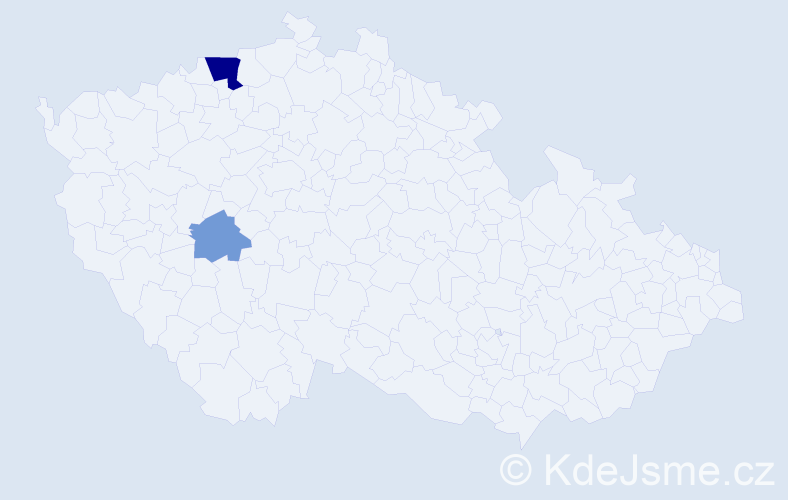 Příjmení: 'Patzinová', počet výskytů 5 v celé ČR