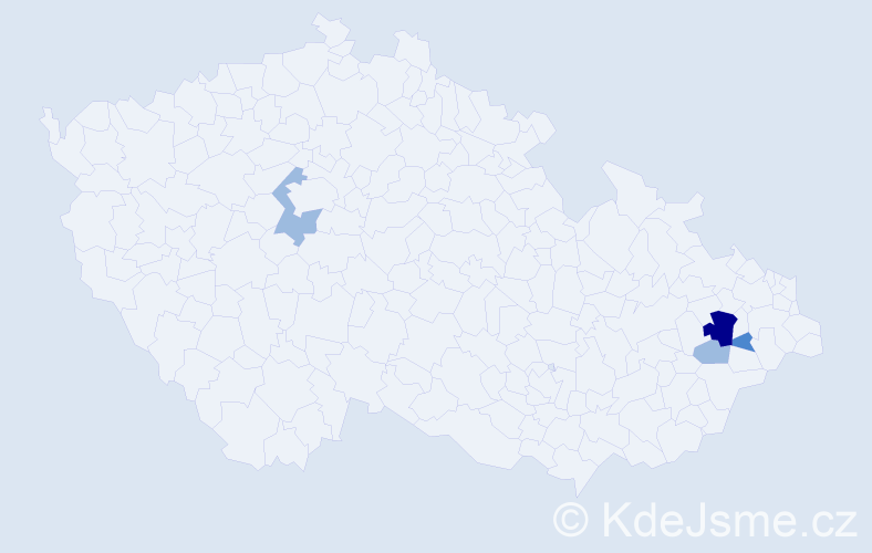 Příjmení: 'Tedesková', počet výskytů 8 v celé ČR
