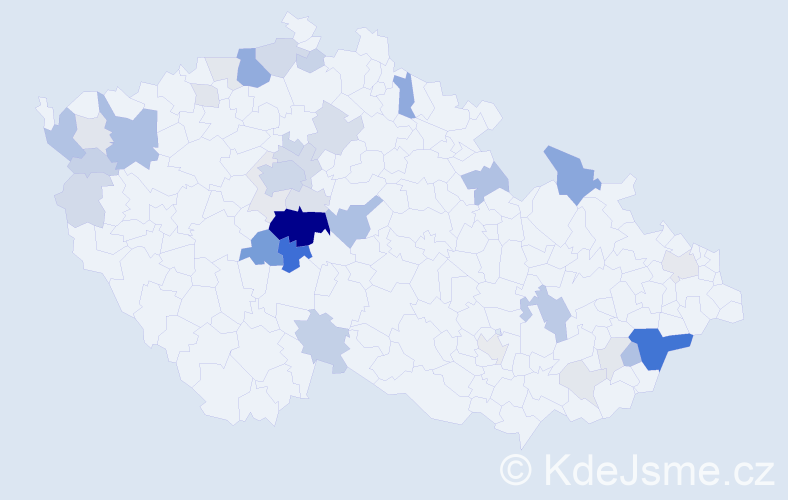 Příjmení: 'Pohůnková', počet výskytů 124 v celé ČR