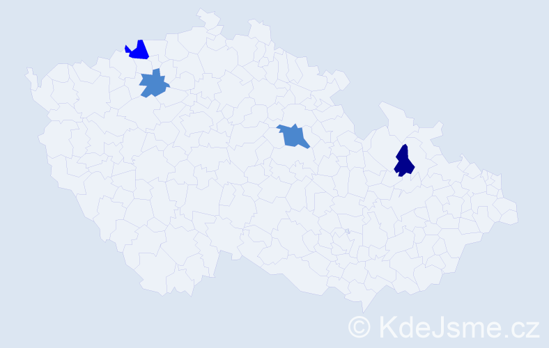 Příjmení: 'Grobarová', počet výskytů 7 v celé ČR