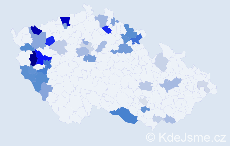 Příjmení: 'Holzknecht', počet výskytů 131 v celé ČR