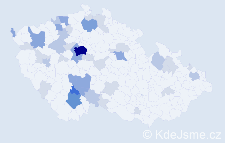 Příjmení: 'Panoch', počet výskytů 102 v celé ČR
