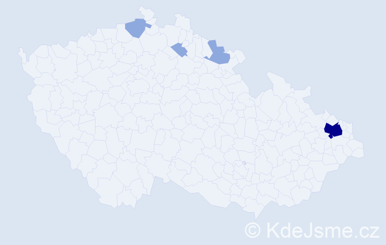 Příjmení: 'Kunath', počet výskytů 8 v celé ČR