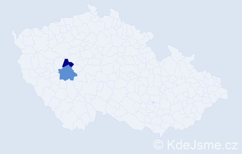 Příjmení: 'Kotfrid', počet výskytů 2 v celé ČR