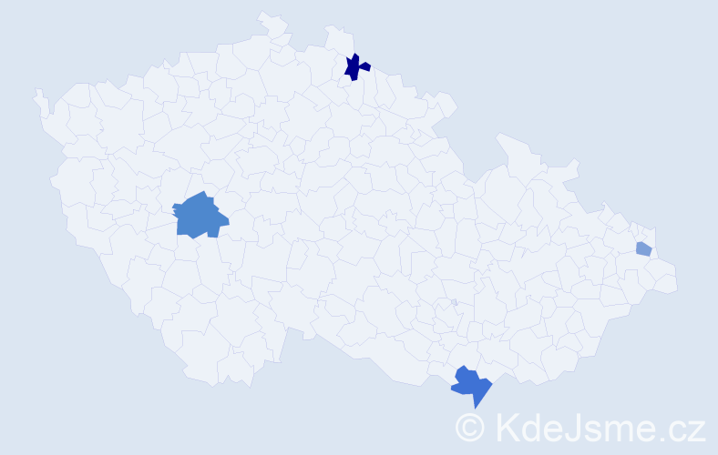 Příjmení: 'Znamenák', počet výskytů 10 v celé ČR