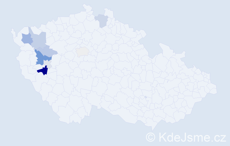 Příjmení: 'Krieglstein', počet výskytů 32 v celé ČR