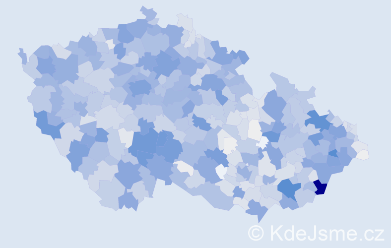 Příjmení: 'Vaňková', počet výskytů 8042 v celé ČR