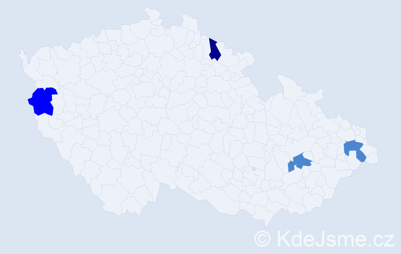 Příjmení: 'Harvančák', počet výskytů 7 v celé ČR