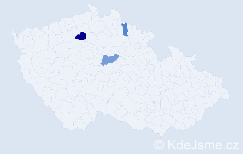 Příjmení: 'Netyk', počet výskytů 6 v celé ČR